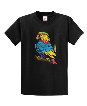 Parrot Sitting Unisex Kids and Adults T-Shirt