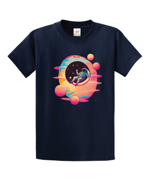 Space Floating Dream In Front Of The Sun Unisex Kids and Adults T-Shirt