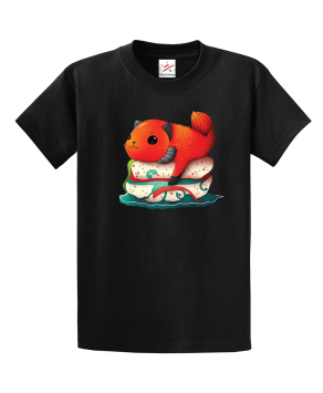 Sushi Red Catfish Unisex Kids and Adults T-Shirt