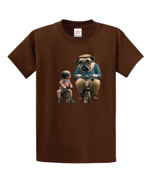 Pug Dog Never Underestimate Unisex Kids and Adults T-Shirt