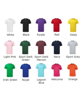 10 T-Shirts with 1 colour Print