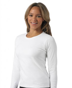 Customised Russell Ladies-Fitted Long sleeve T-Shirt